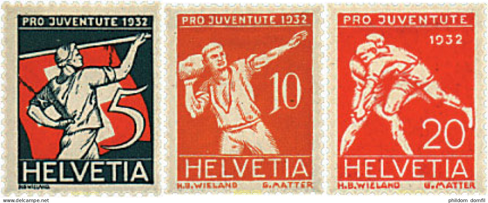 722375 MNH SUIZA 1932 DEPORTES TRADICIONALES - Unused Stamps