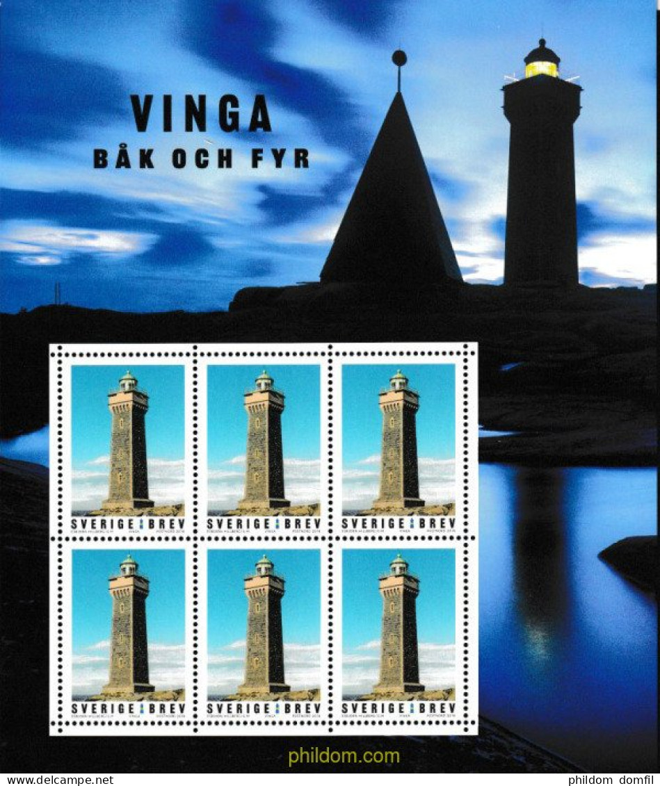 607739 MNH SUECIA 2018 FAROS - Nuevos