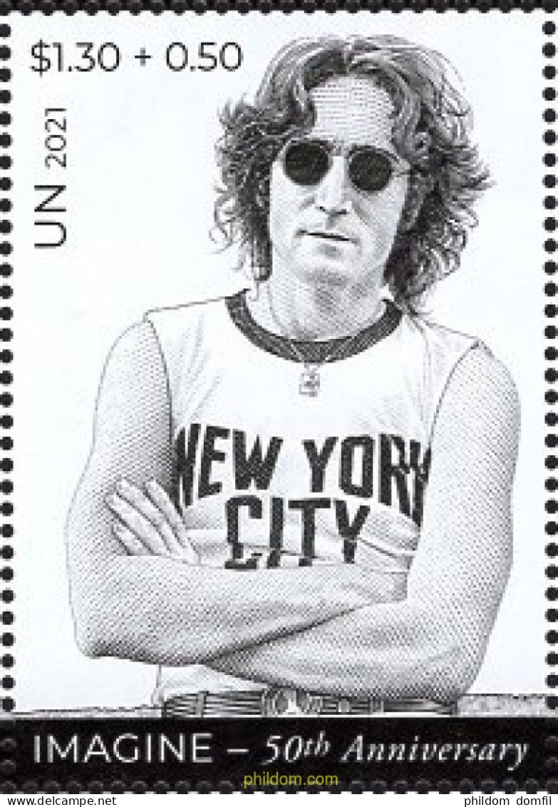 668214 MNH NACIONES UNIDAS. Nueva York 2021 JOHN LENNON - Other & Unclassified