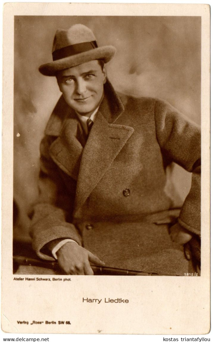 V. 40 ROSS VERLAG,HARRY LIEDTKE, POSTCARD - Actors