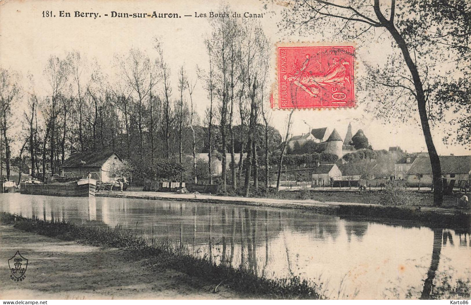 Dun Sur Auron * Les Bords Du Canal * Péniche Halage - Dun-sur-Auron