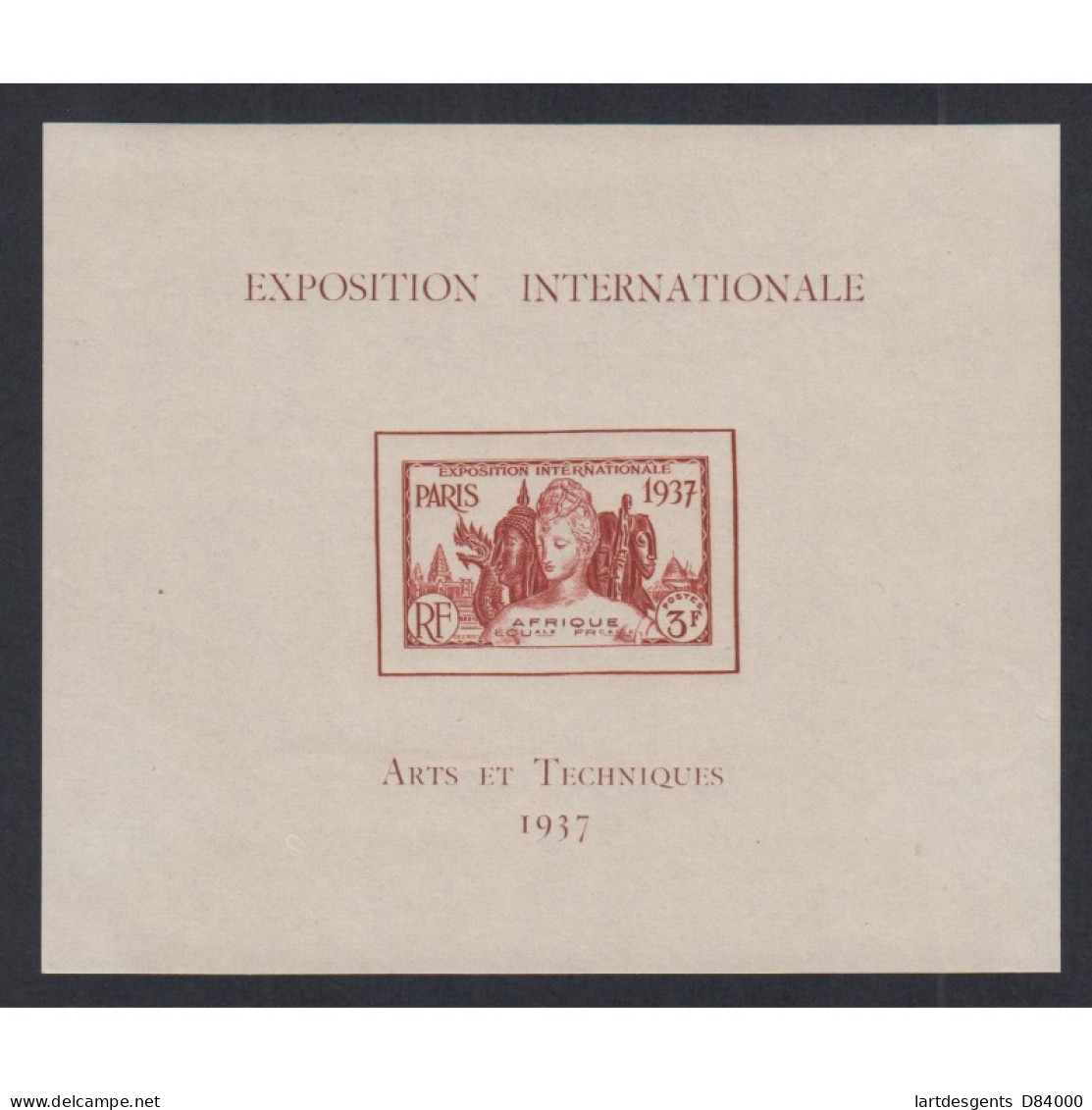 Colonies AEF - 1937- Timbres N°27 à N°32 Et 32a, Bloc Expo Neufs* Cote 179 Euros, Lartdesgents.fr - Briefe U. Dokumente
