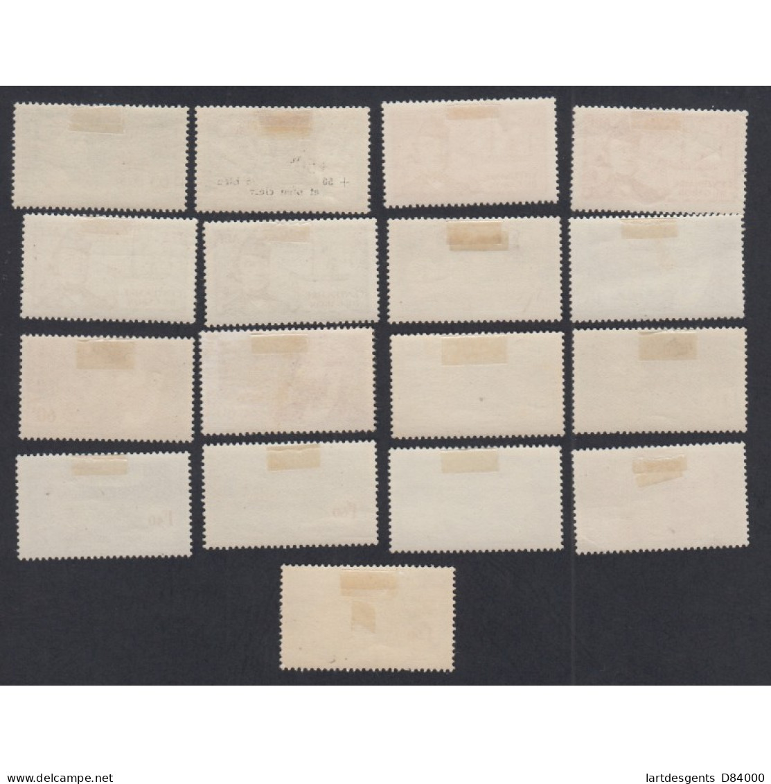 Colonies Série De 17 Timbres Avec Variétés AEF 1938-40, N°64 à 86 Neufs* Lartdesgents - Lettres & Documents