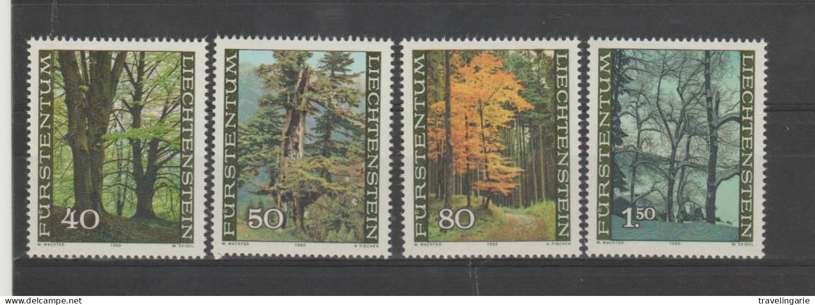 Liechtenstein 1980 The Forest And The Four Seisons ** MNH - Trees