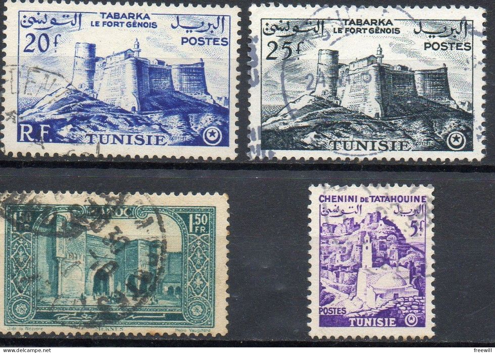 Tunisie Timbres Divers - Various Stamps -Verschillende Postzegels - Used Stamps