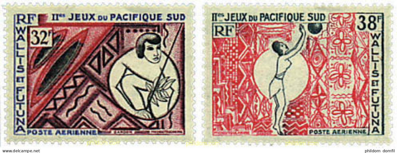 52386 MNH WALLIS Y FUTUNA 1966 2 JUEGOS DEPORTIVOS DEL PACIFICO SUR - Unused Stamps