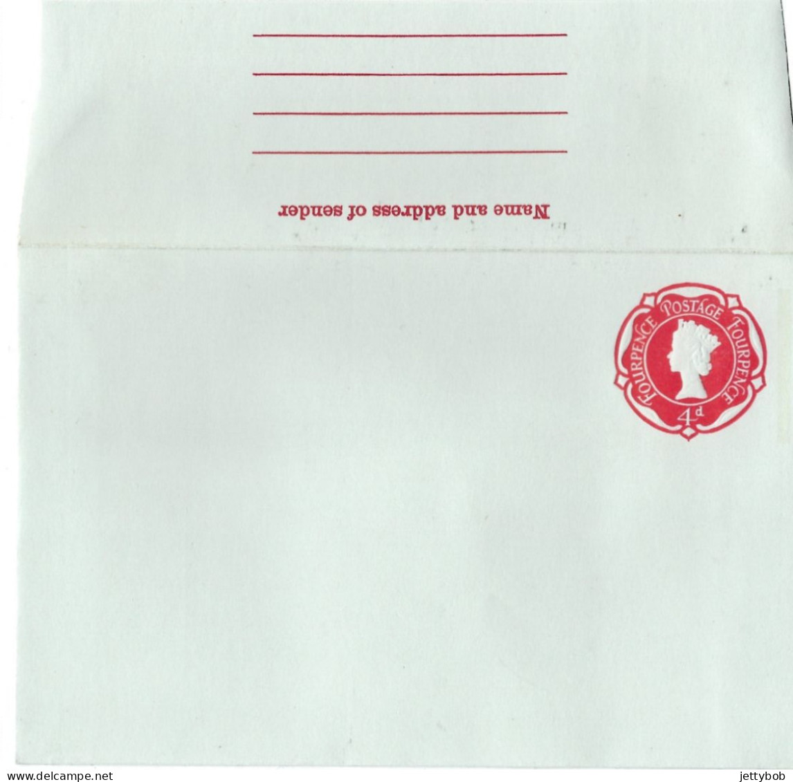 GB QEII Envelope 4d Embossed Unused - Stamped Stationery, Airletters & Aerogrammes