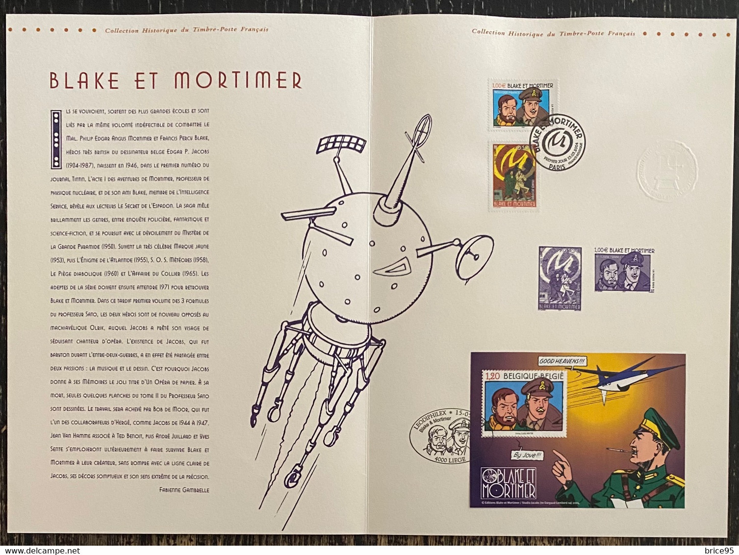 France - Document Philatélique - Premier Jour - YT Nº 3669 Et 3670 - Thématique Blake Et Mortimer - 2007 - 2000-2009