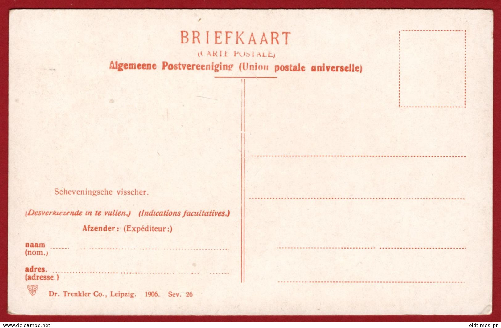 NETHERLANDS - HAIA - SCHEVENINGSCHE VISSCHER - 1910 PC - Other & Unclassified