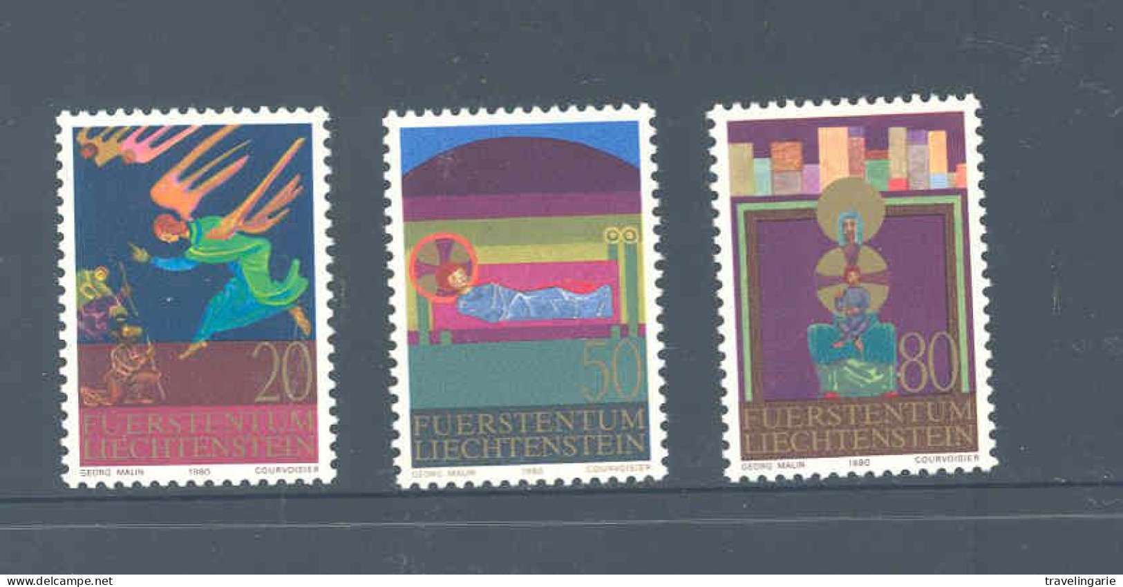 Liechtenstein 1980 Christmas ** MNH - Unused Stamps