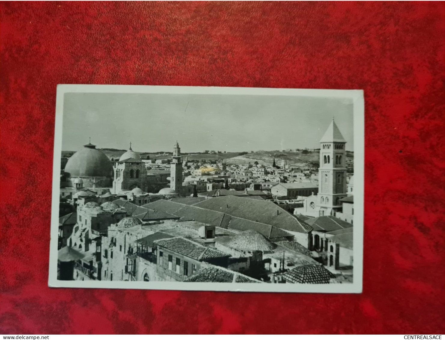 LETTRE  CARTE MONT DES OLIVIERS JERUSALEM CACHET JERUSALEM JORDANIE - Jordan