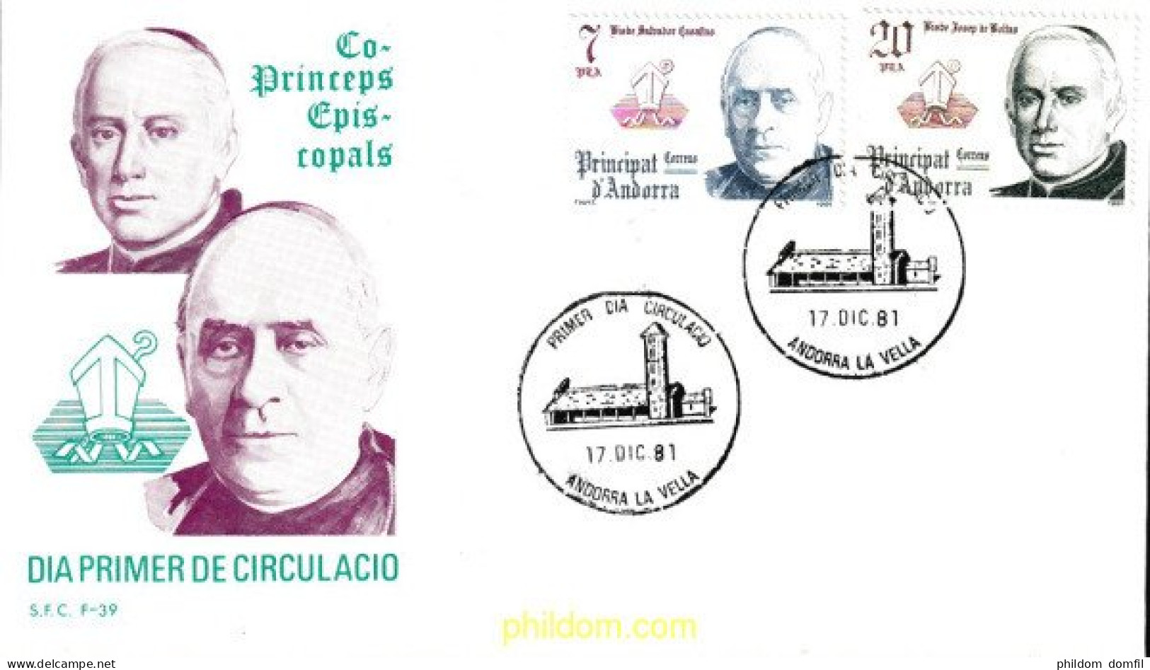 404561 MNH ANDORRA. Admón Española 1981 CO-PRINCIPES EPISCOPALES DEL PRINCIPADO DE ANDORRA - Unused Stamps