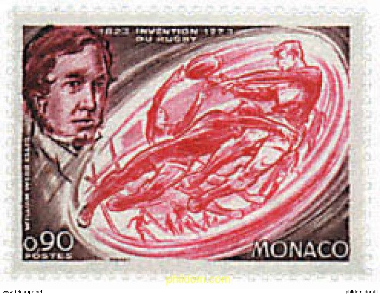 47649 MNH MONACO 1973 150 ANIVERSARIO DE LA CREACION DEL RUGBY - Unused Stamps