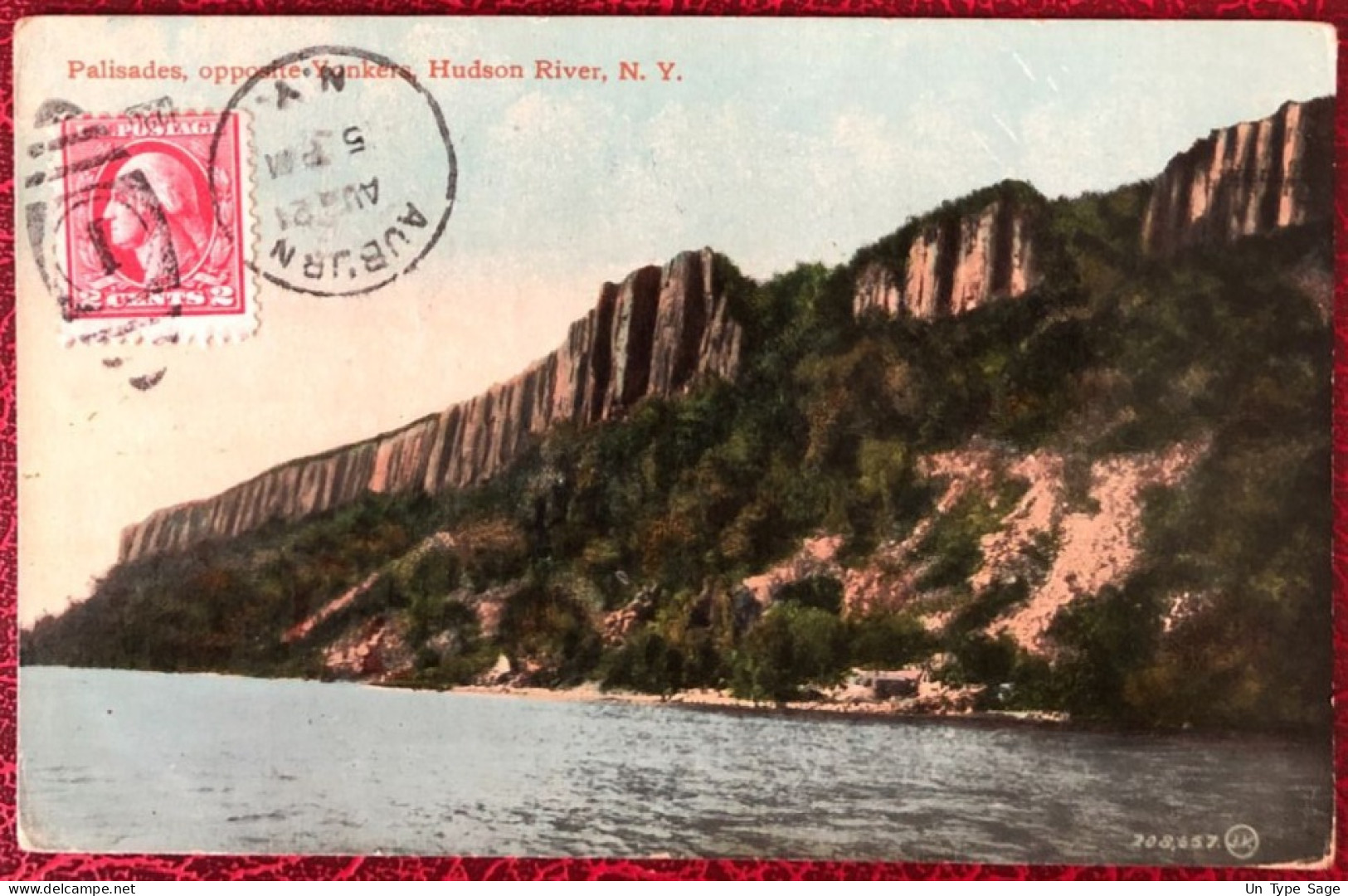 Etats-Unis, Divers Sur CPA, Cachet Auburn 21.8.1920 Pour La France - (C1409) - Poststempel