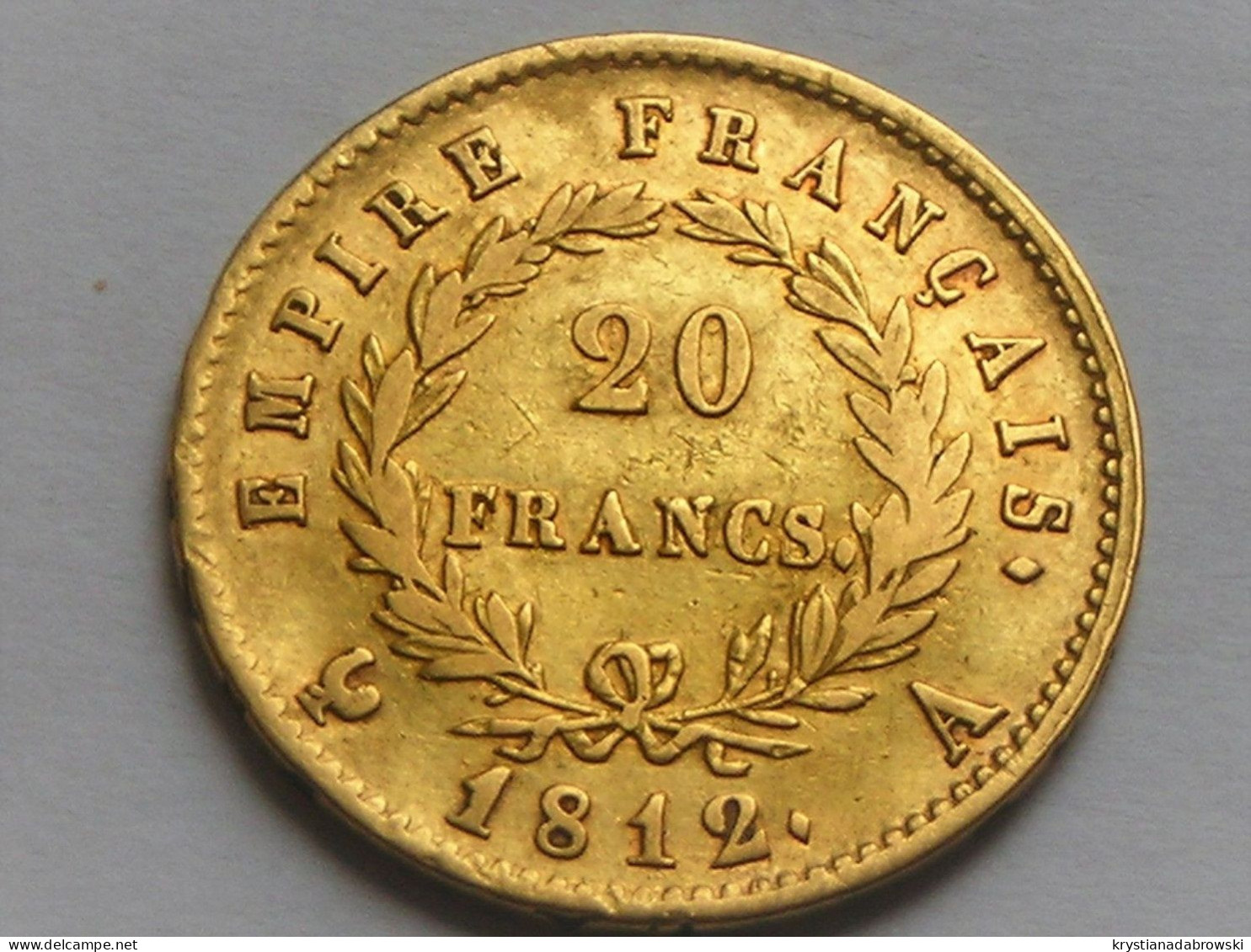 Belle Pièce De 20 F OR De NAPOLEON 1 Empereur De 1812 A - 20 Francs (gold)