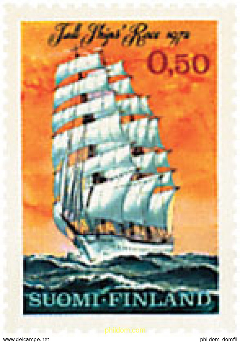 65324 MNH FINLANDIA 1972 REGATA DE BUQUES ESCUELA - Neufs