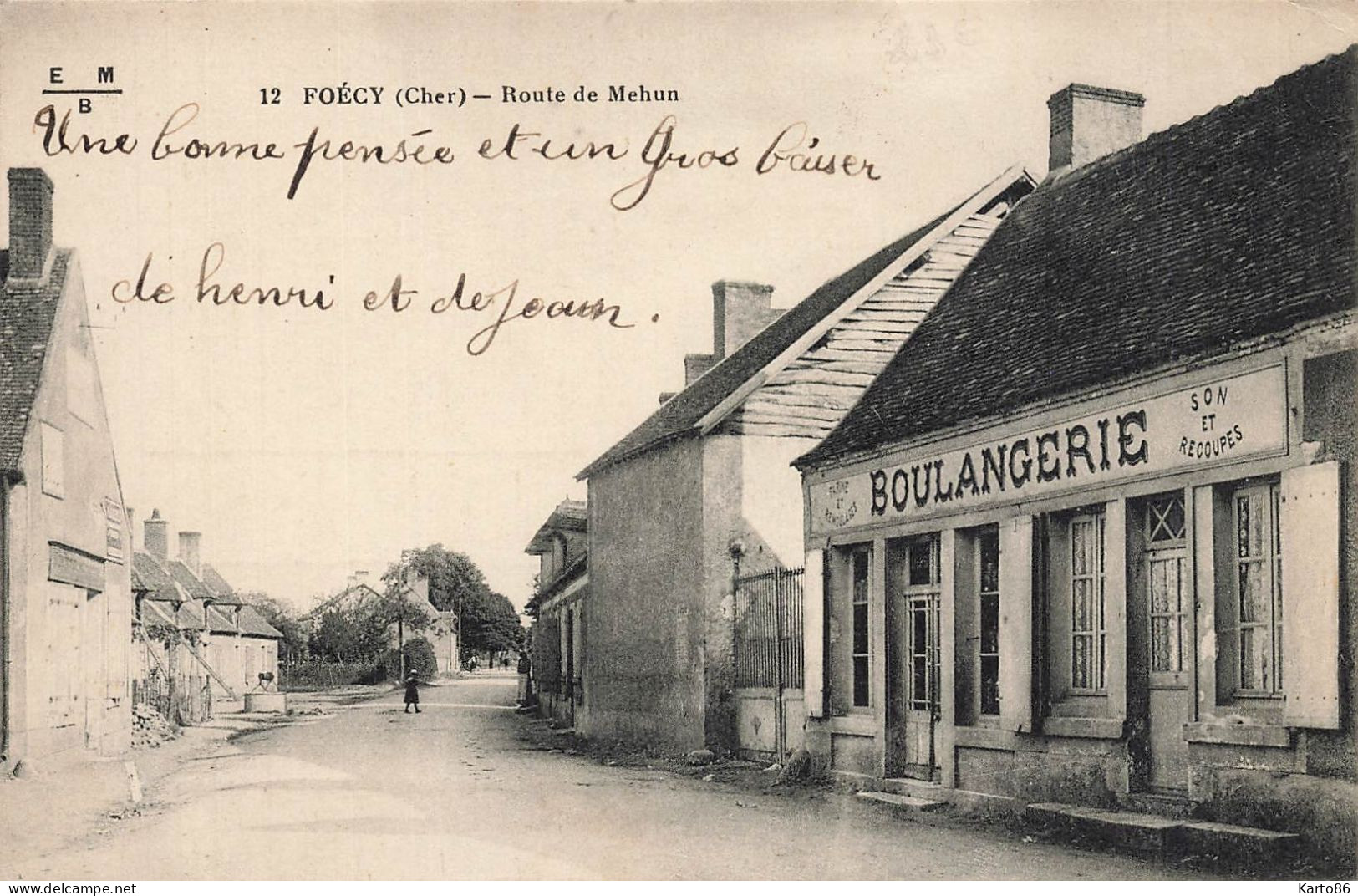 Foécy * La Route De Mehun * Boulangerie - Otros & Sin Clasificación