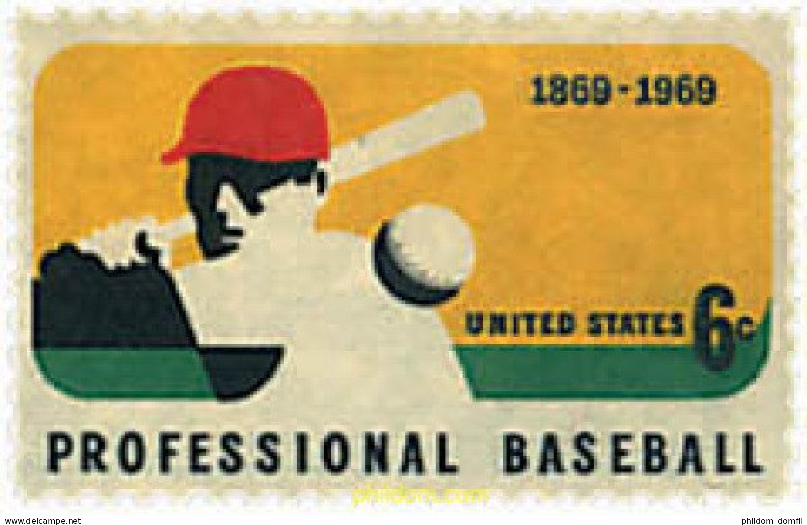 86838 MNH ESTADOS UNIDOS 1969 CENTENARIO DEL BEISBOL PROFESIONAL - Ungebraucht