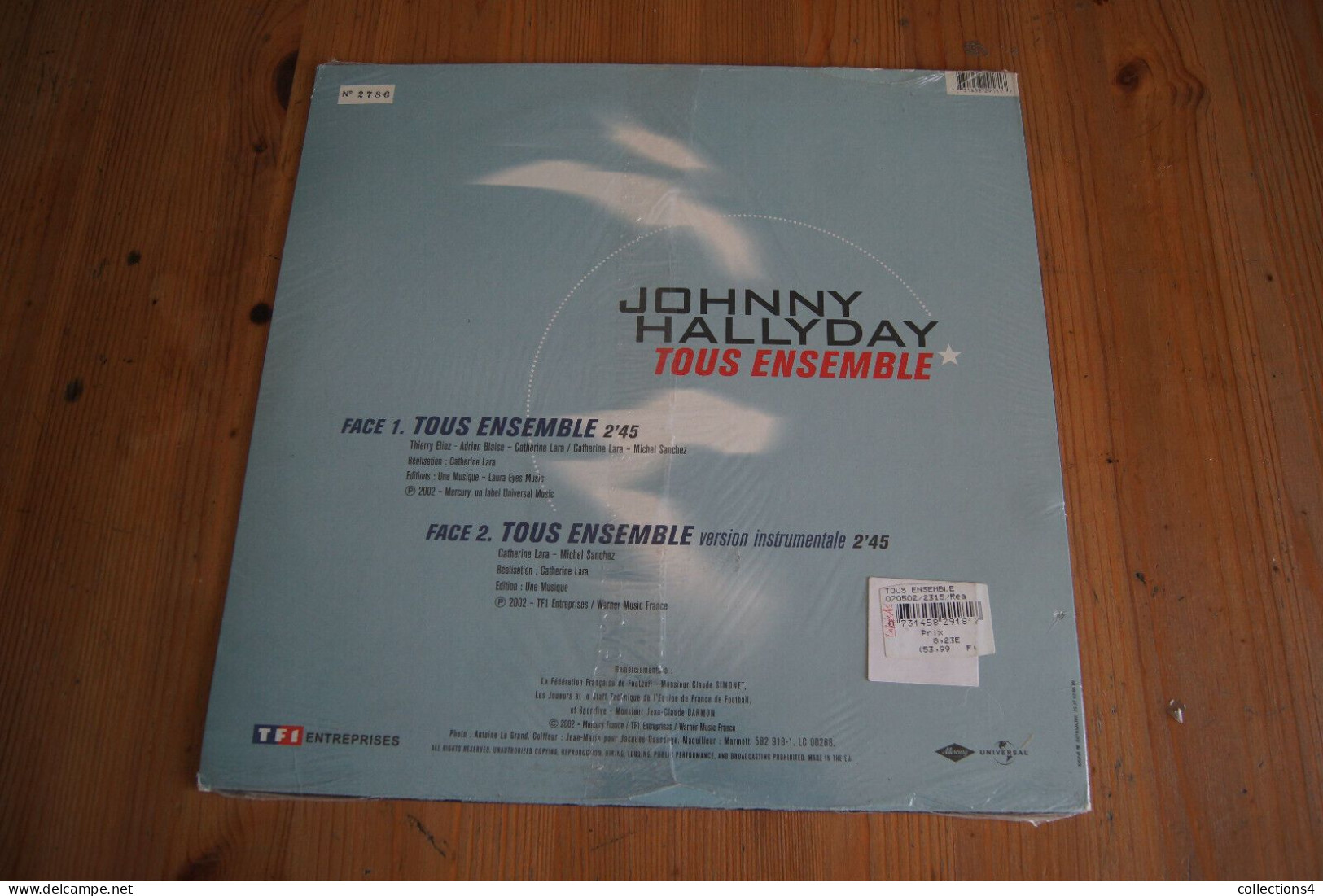 JOHNNY HALLYDAY TOUS ENSEMBLE MAXI 45T NUMEROTEE NEUF SCELLE 2002 - 45 Rpm - Maxi-Single