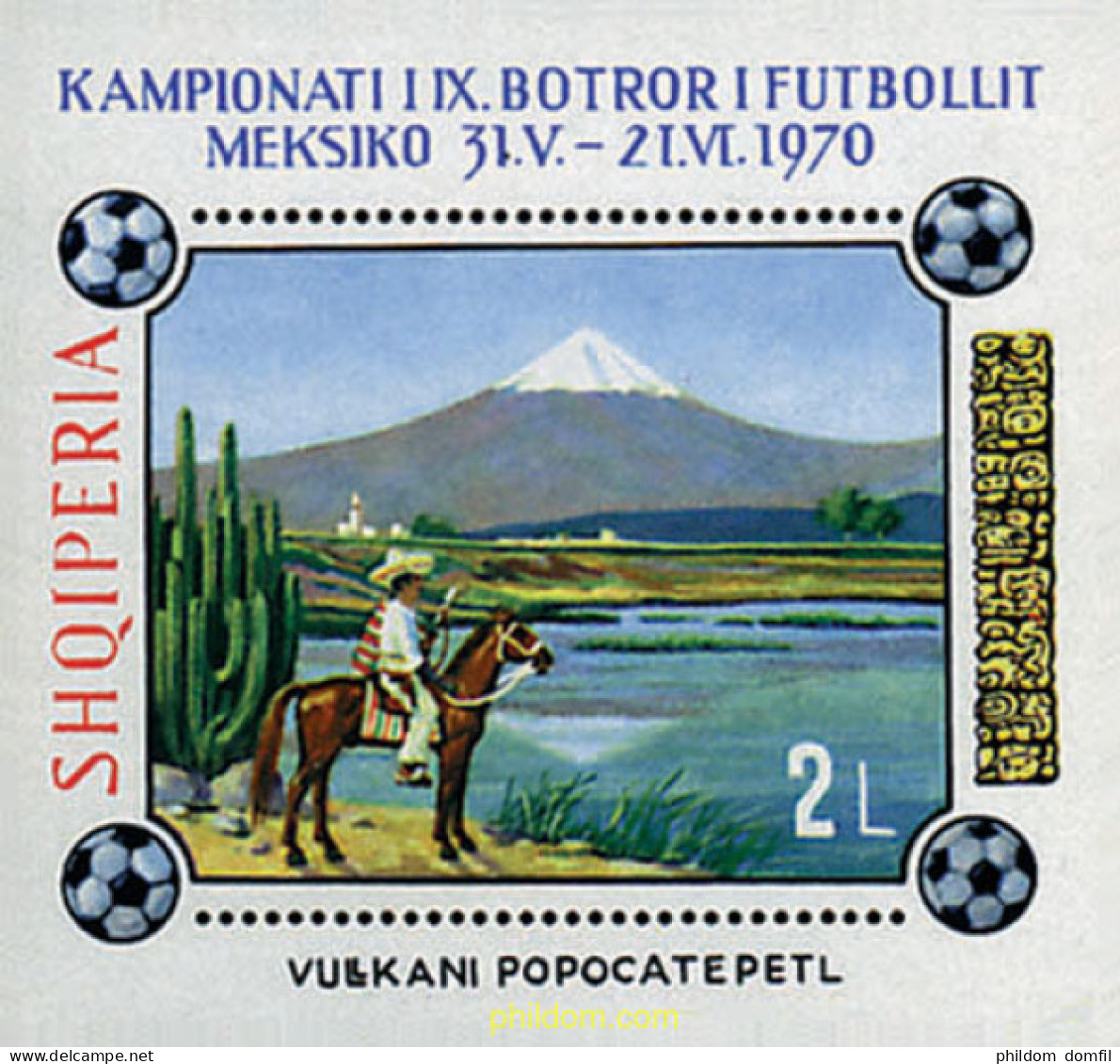 78310 MNH ALBANIA 1970 COPA DEL MUNDO DE FUTBOL. MEXICO-86 - Albanië