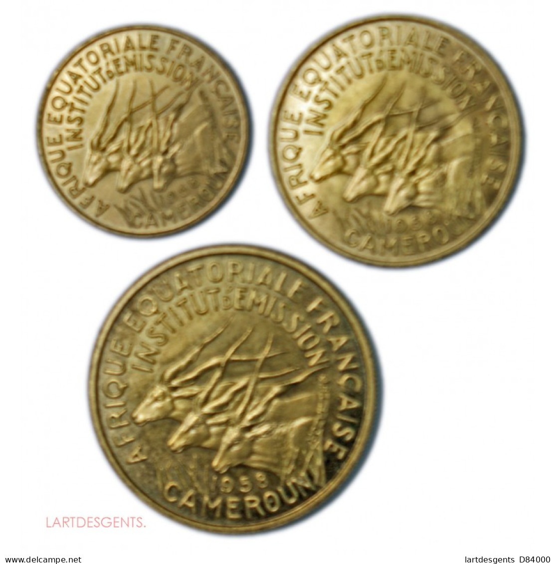 ESSAI Colonie CAMEROUN, 5,10,25 Francs 1958, FDC, Lartdesgents.fr - Essays & Proofs
