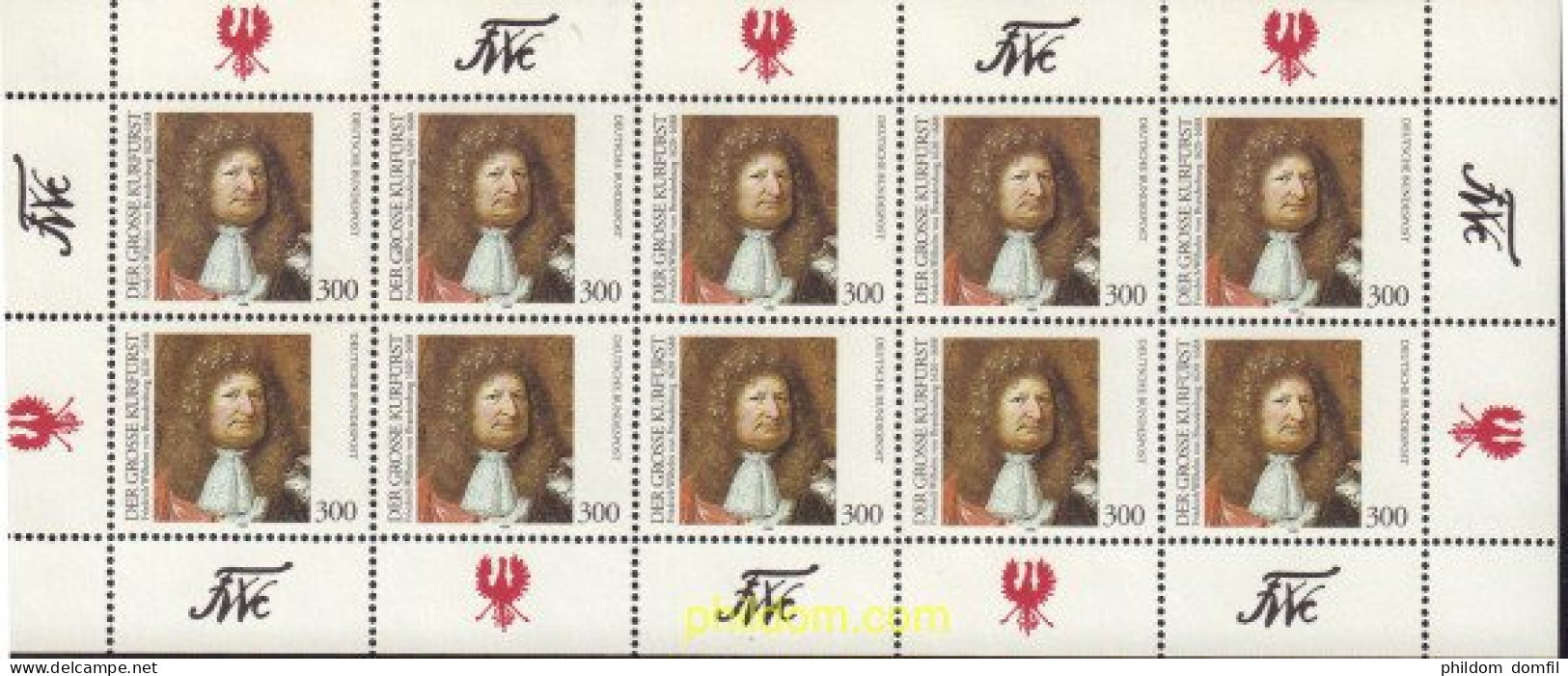 146337 MNH ALEMANIA FEDERAL 1995 375 ANIVERSARIO DEL NACIMIENTO DE FRIEDRICH WILHELM VON BRANDENBURG - Nuevos