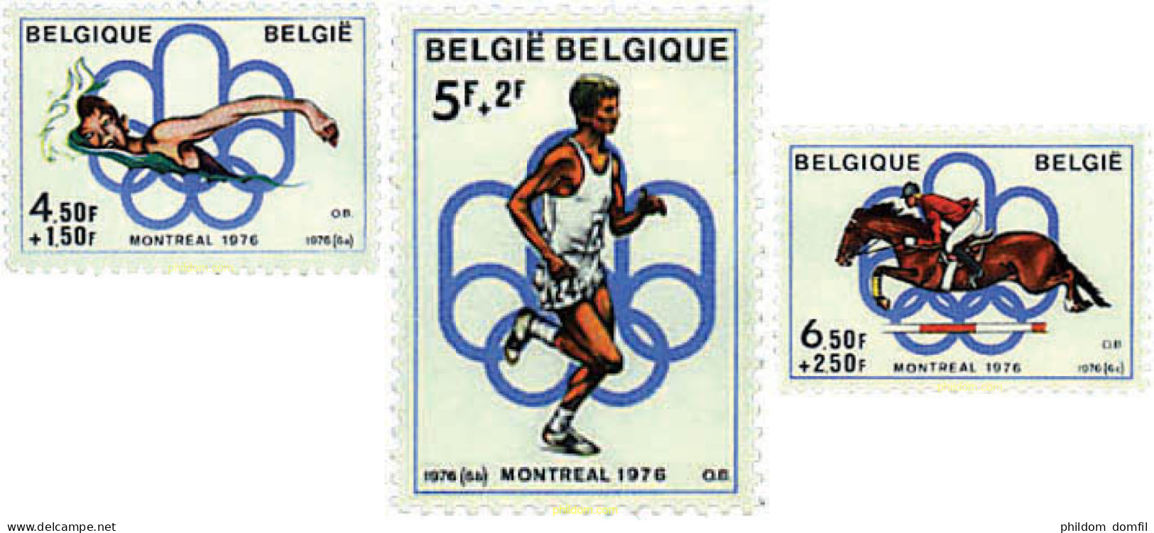 84495 MNH BELGICA 1976 21 JUEGOS OLIMPICOS VERANO MONTREAL 1976 - Andere & Zonder Classificatie