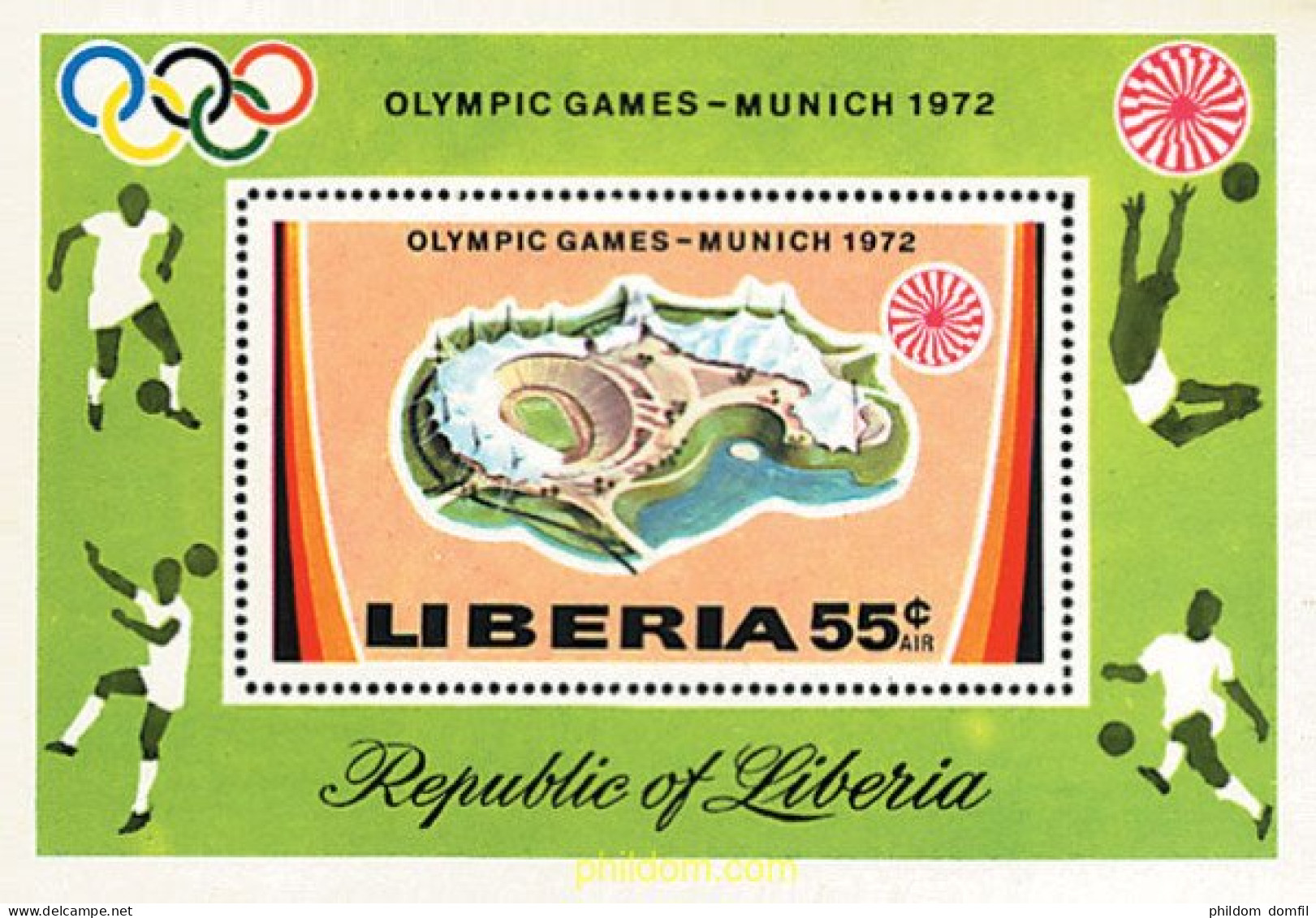 43228 MNH LIBERIA 1972 20 JUEGOS OLIMPICOS VERANO MUNICH 1972 - Liberia