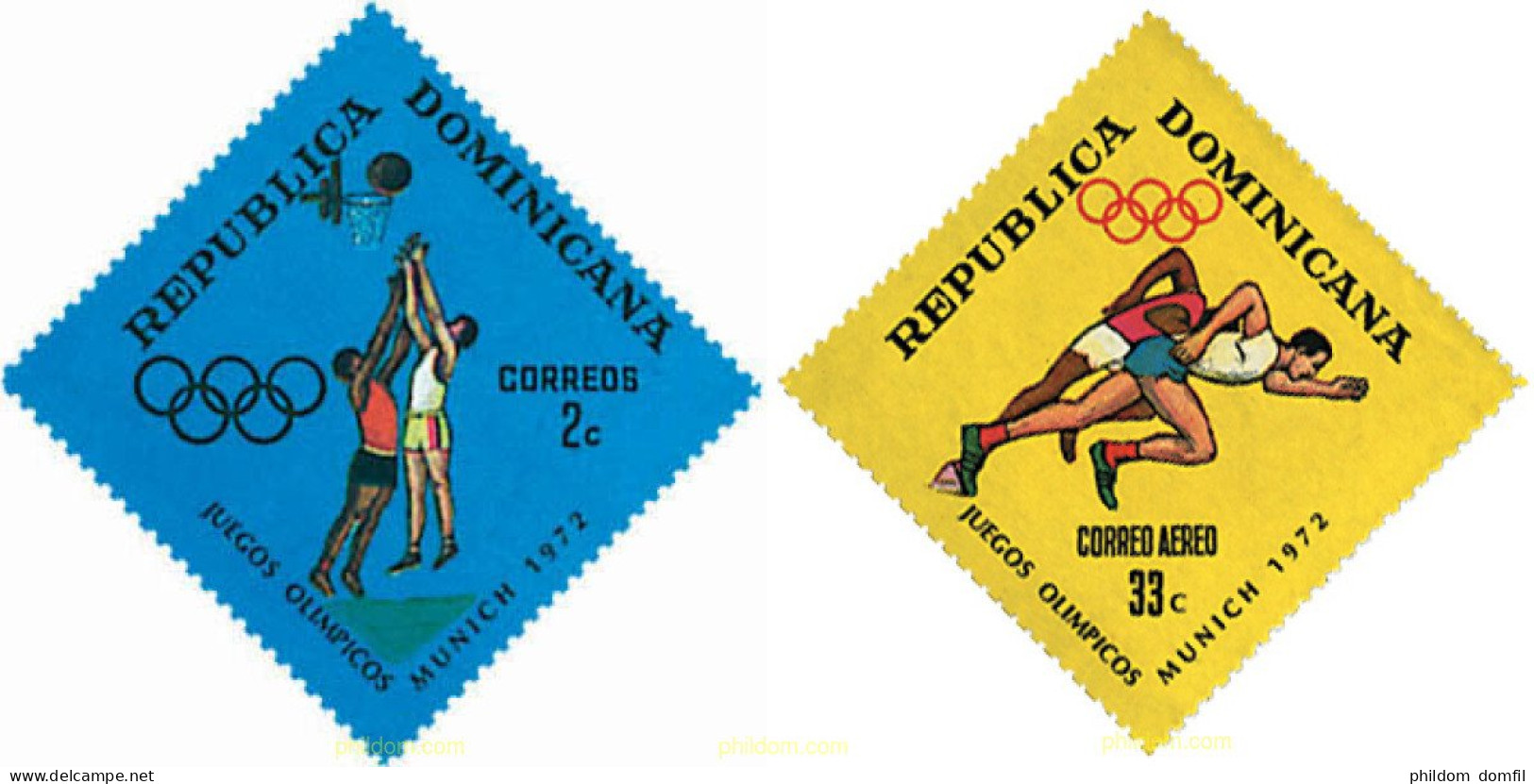 51942 MNH DOMINICANA 1972 20 JUEGOS OLIMPICOS VERANO MUNICH 1972 - Repubblica Domenicana