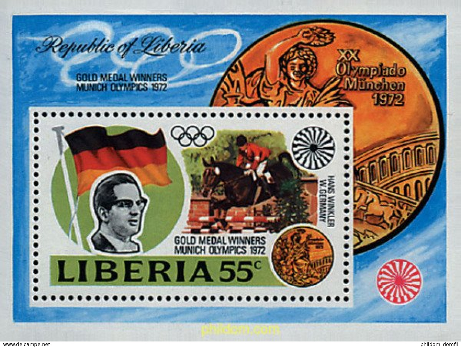 40334 MNH LIBERIA 1973 20 JUEGOS OLIMPICOS VERANO MUNICH 1972 - Liberia