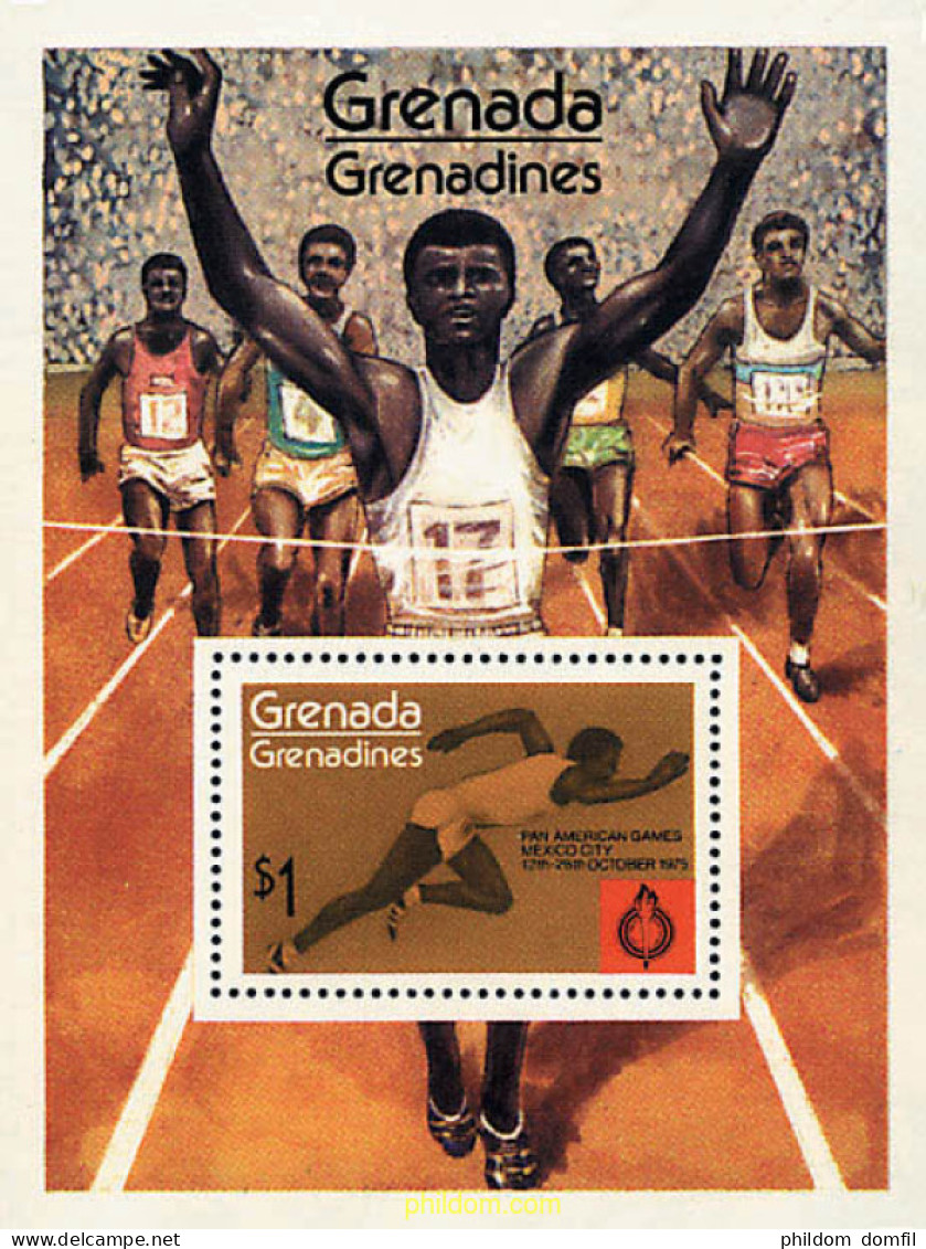 31901 MNH GRANADA GRANADINAS 1975 JUEGOS DEPORTIVOS PANAMERICANOS - Grenada (1974-...)