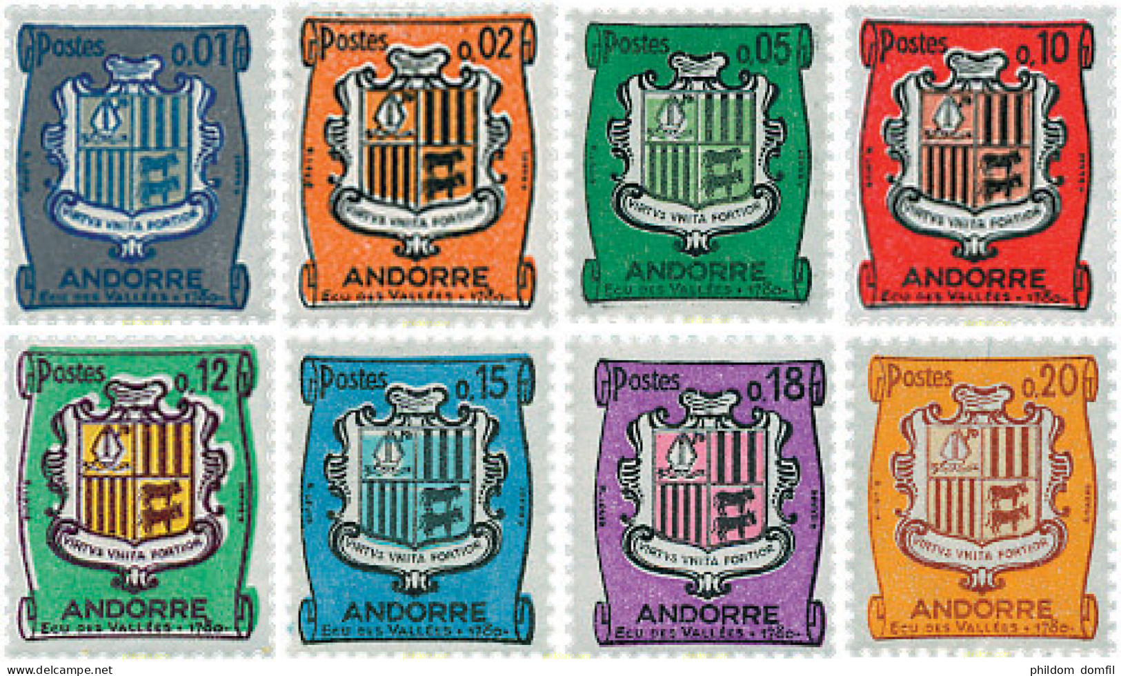 107764 MNH ANDORRA. Admón Francesa 1961 ESCUDOS - Other & Unclassified