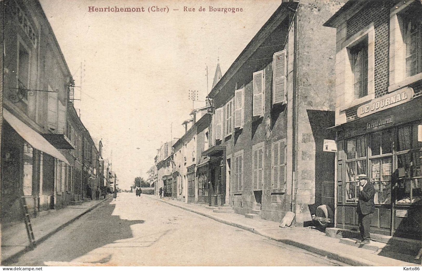 Henrichemont * La Rue De Bourgogne * Commerce Magasin - Henrichemont
