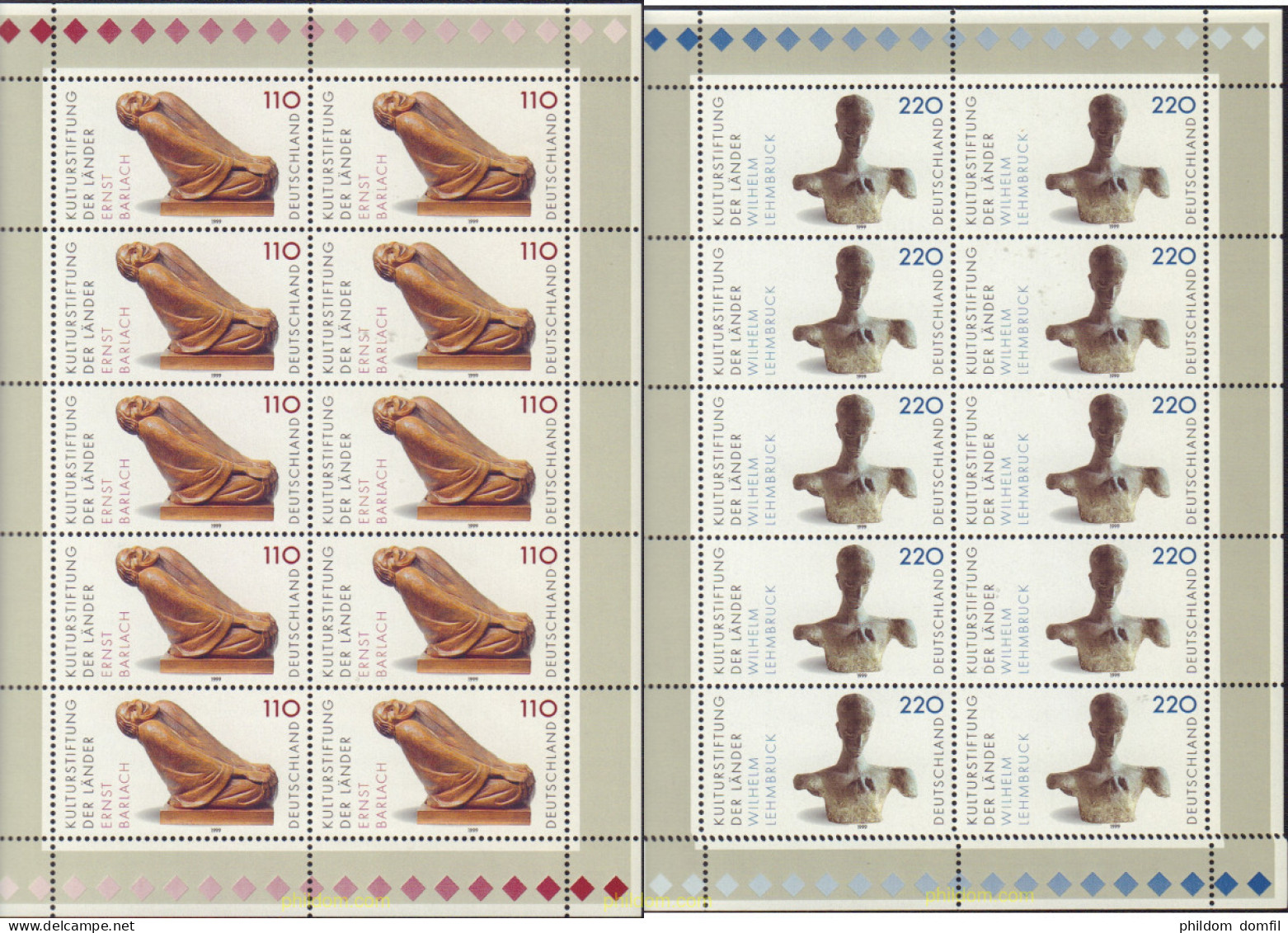 9891 MNH ALEMANIA FEDERAL 1999 FUNDACION CULTURAL - Ungebraucht