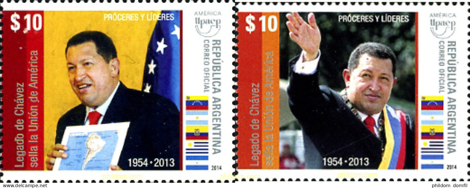 317560 MNH ARGENTINA 2014 HUGO CHAVES - Ongebruikt