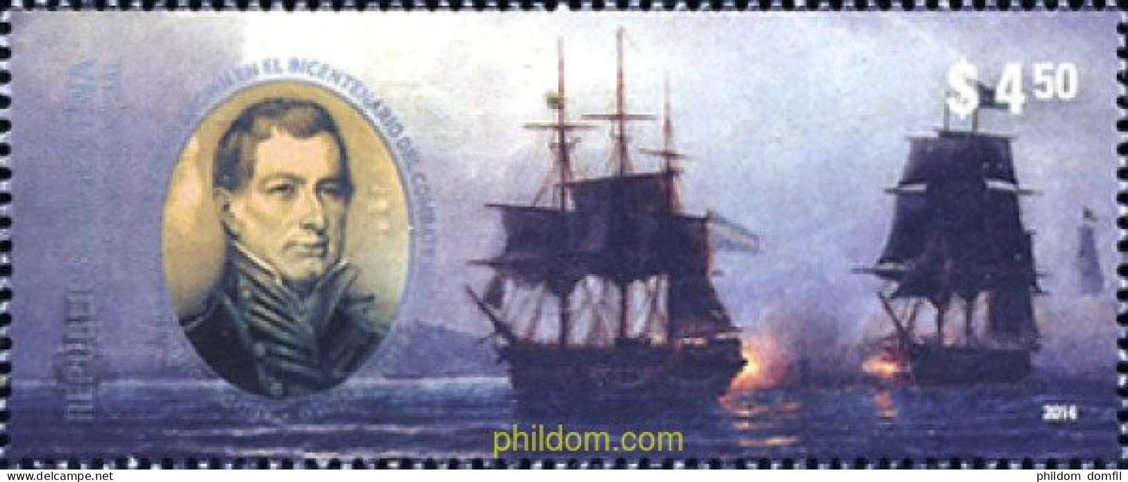 324521 MNH ARGENTINA 2014 BATALLA NAVAL - Unused Stamps