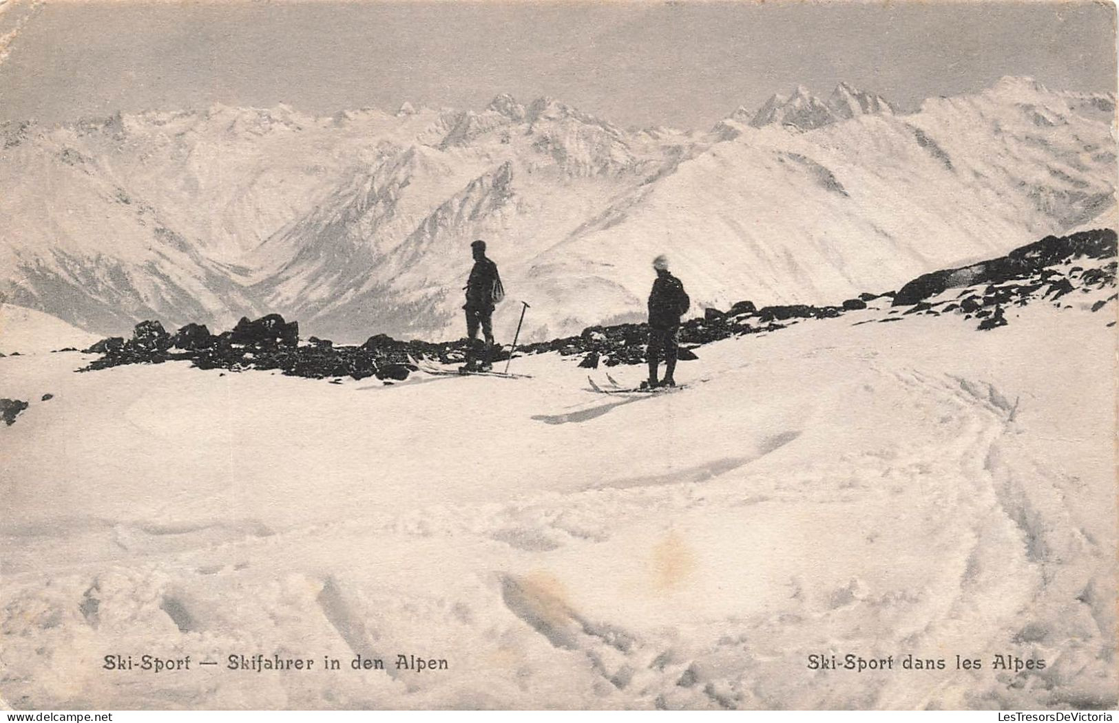 SPORT - Sports D'hiver - Ski Sport Dans Les Alpes - Animé - Skiieurs - Carte Postale Ancienne - Winter Sports