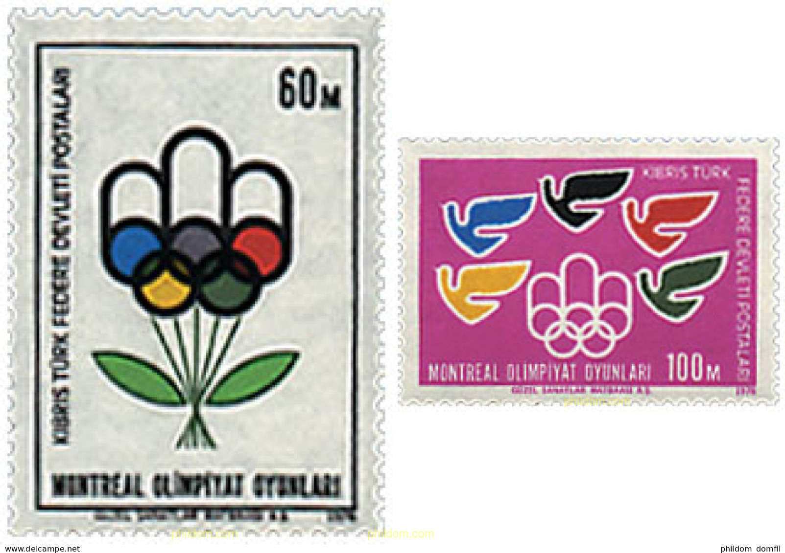 29151 MNH CHIPRE. Administración Turca 1976 21 JUEGOS OLIMPICOS VERANO MONTREAL 1976 - Unused Stamps