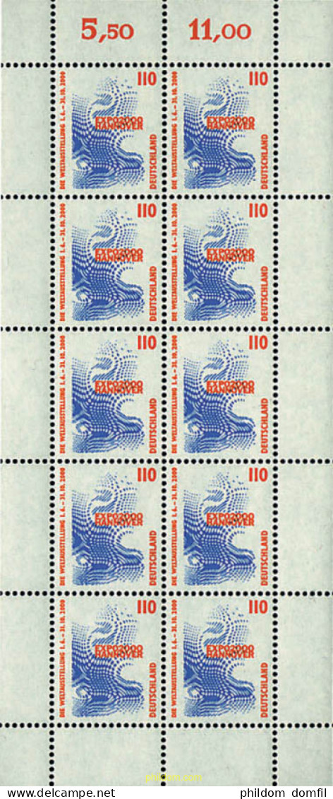 146708 MNH ALEMANIA FEDERAL 1998 EXPO 2000. EXPOSICION UNIVERSAL EN HANNOVER - Ungebraucht