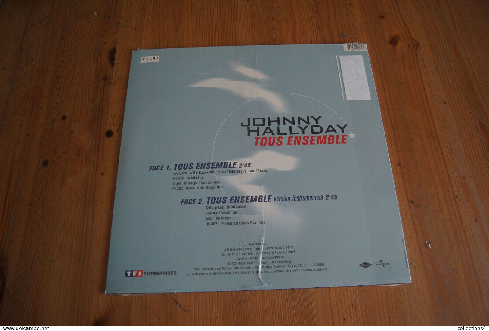 JOHNNY HALLYDAY TOUS ENSEMBLE MAXI 45T NUMEROTEE NEUF SCELLE 2002 - 45 T - Maxi-Single