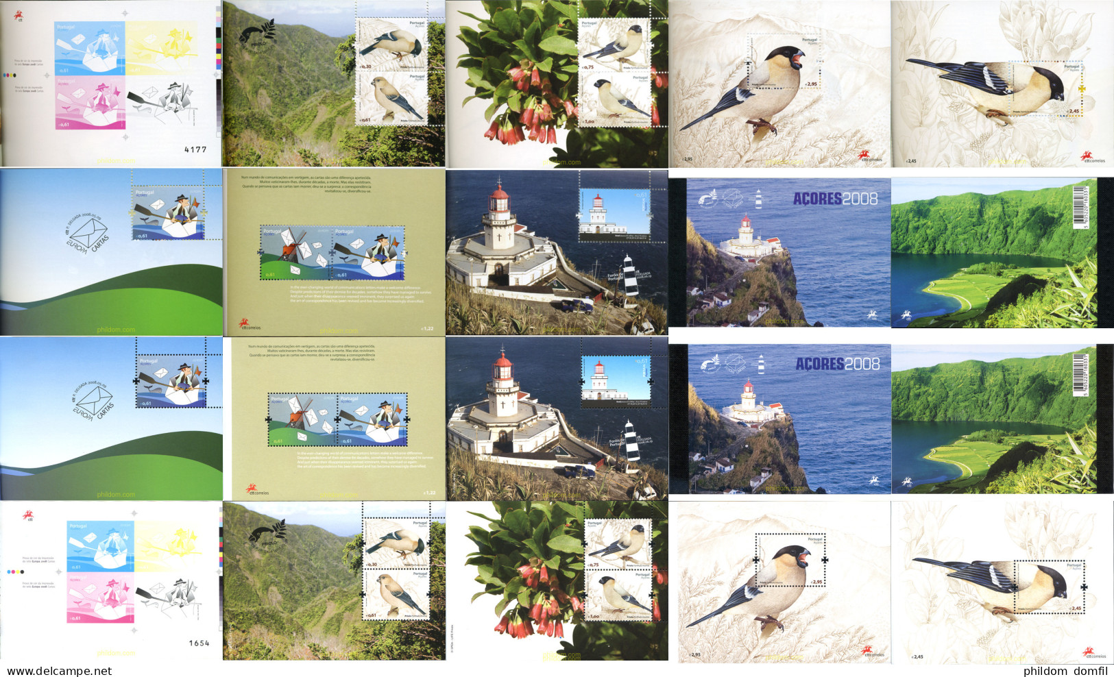 220582 MNH AZORES 2008 AVES - Azores
