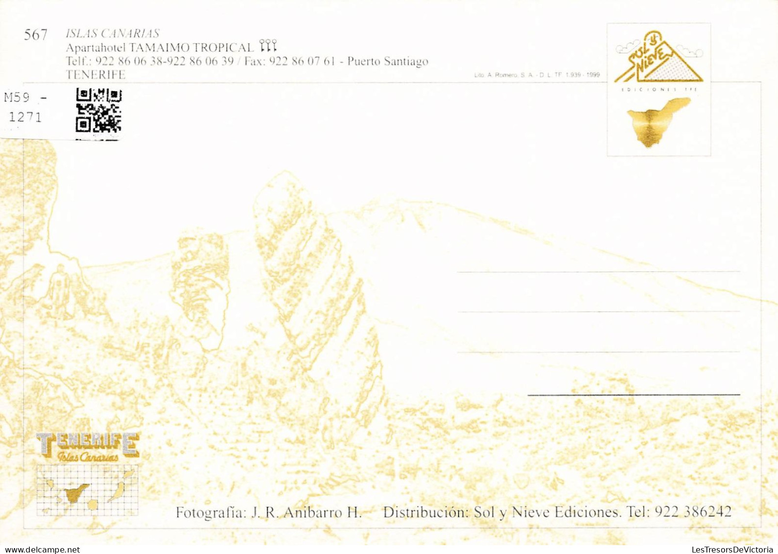 ESPAGNE - Tenerife - Los Gigantes - Puerto Santiago - Carte Postale - Tenerife