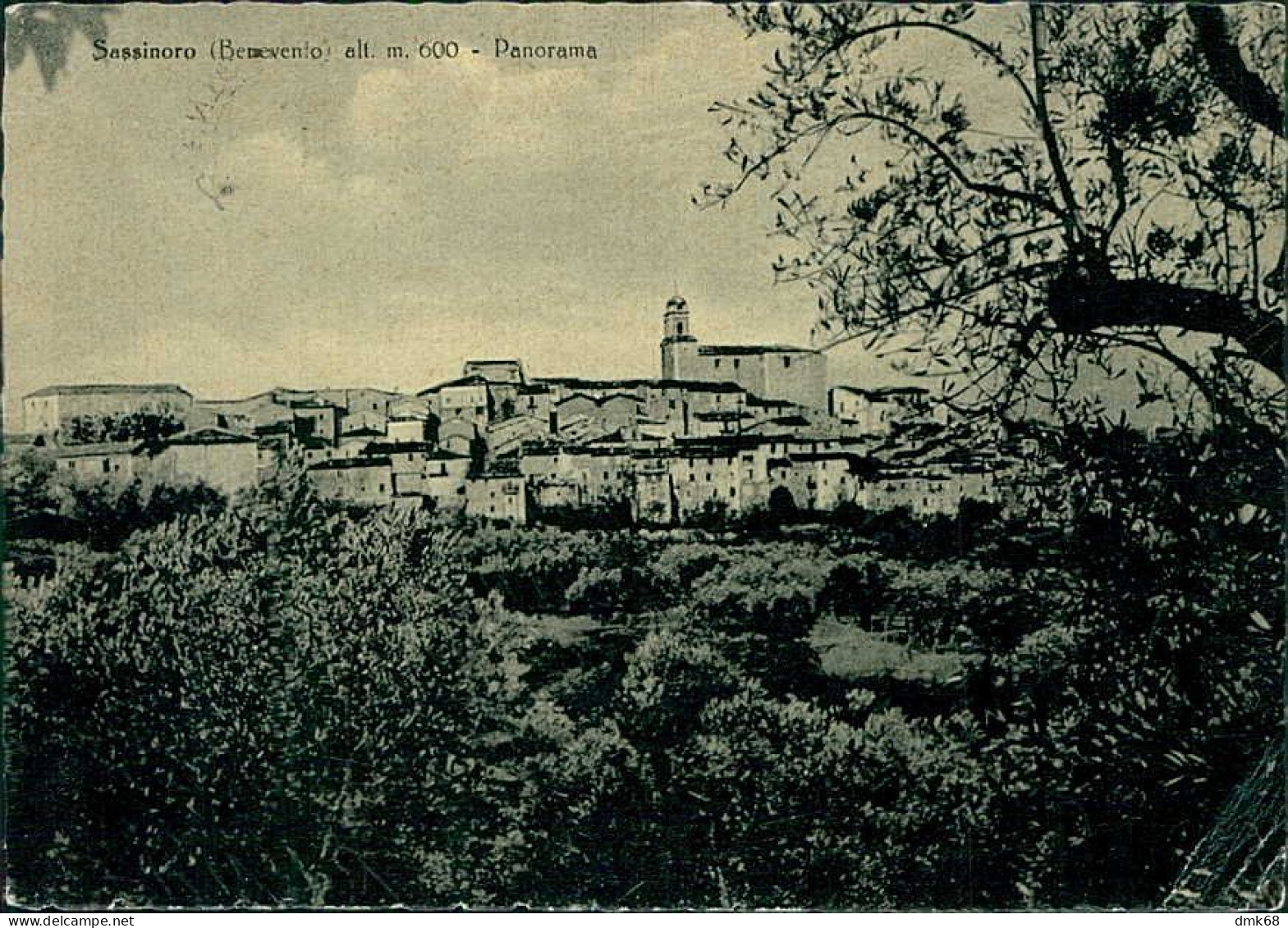 SASSINORO ( BENEVENTO ) PANORAMA - EDIZIONE CUSANO - SPEDITA 1957 (20650) - Benevento