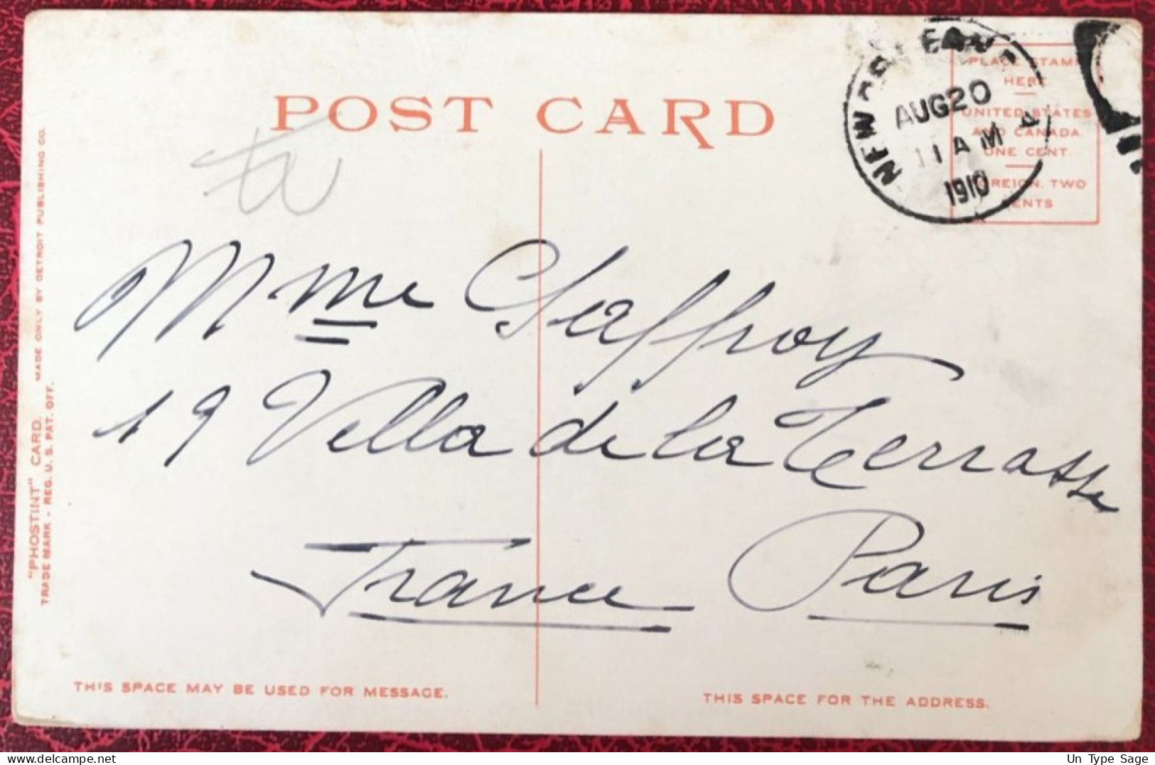 Etats-Unis, Divers Sur Entier-enveloppe, Cachet New Orleans 20.8.1910 Pour La France - (C1421) - Marcofilie