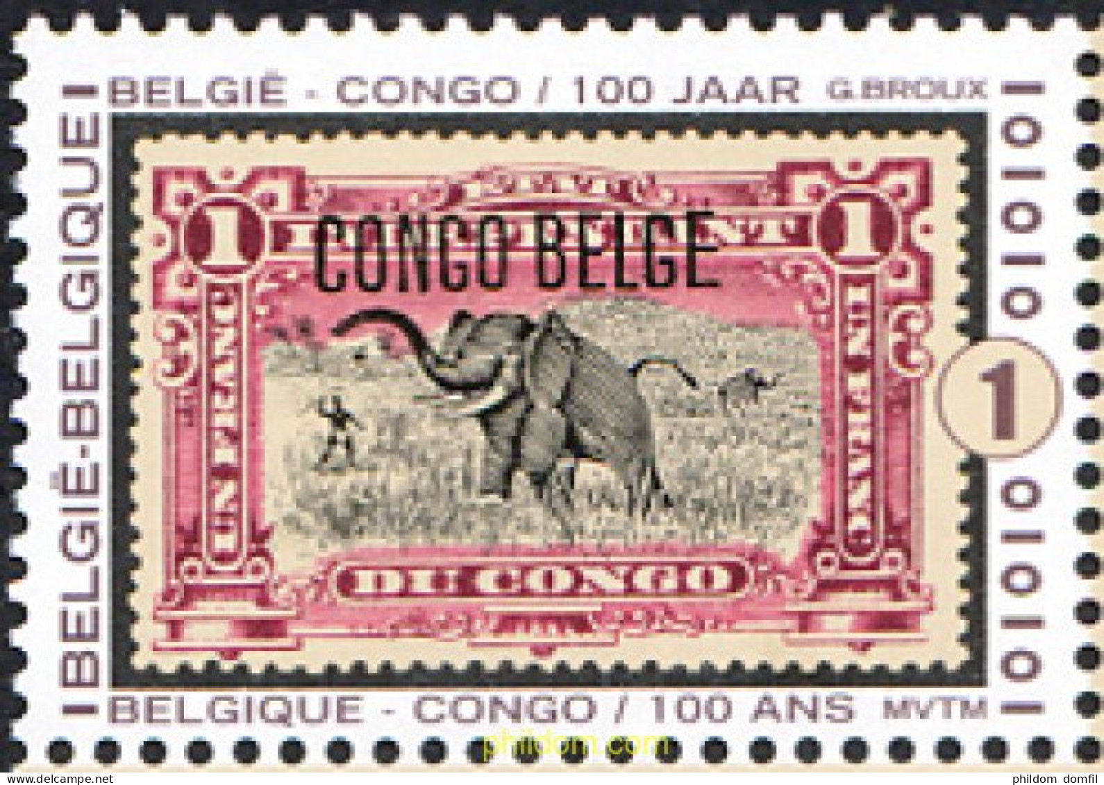224444 MNH BELGICA 2008 CENTENARIO DEL CONGO BELGA - Andere & Zonder Classificatie
