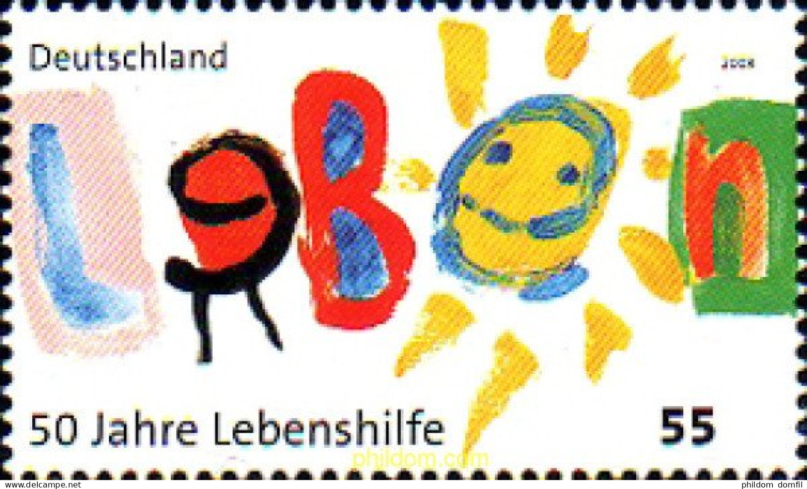 223422 MNH ALEMANIA FEDERAL 2008 50 ANIVERSARIO DE LA ASOCIACION FEDERALE PARA MINUSVALIDOS MENTALES - Unused Stamps