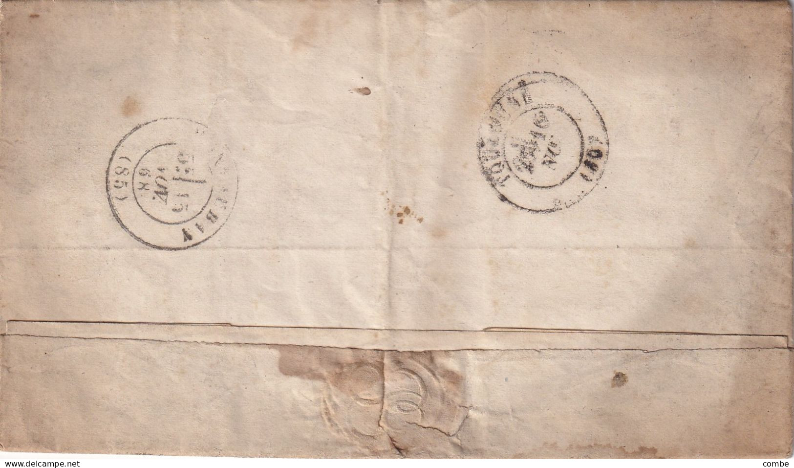 LETTRE. 15 NOV 68. N° 29. MONTBAZENS. AVEYRON. GC 2433 . ORIGINE RURALE OR = LE TAYRAL POUR TOULOUSE - 1849-1876: Classic Period