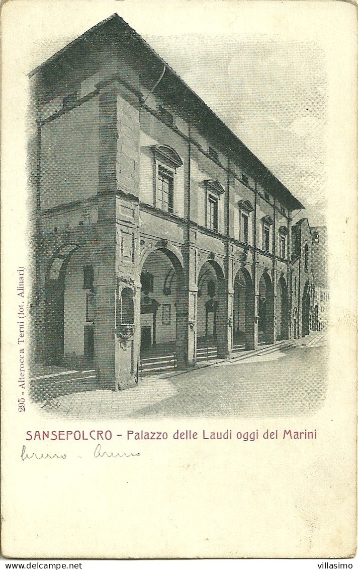 Arezzo - Sansepolcro - Palazzo Delle Laudi Oggi Del Marini - N.V. - Arezzo