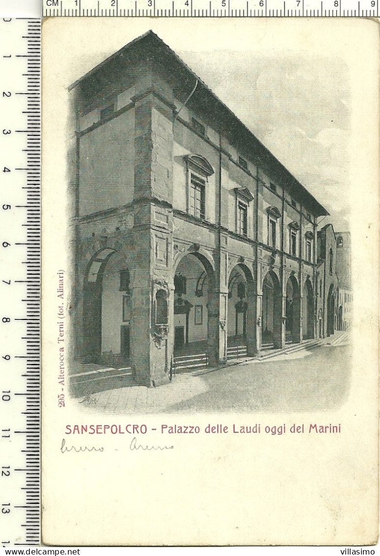 Arezzo - Sansepolcro - Palazzo Delle Laudi Oggi Del Marini - N.V. - Arezzo