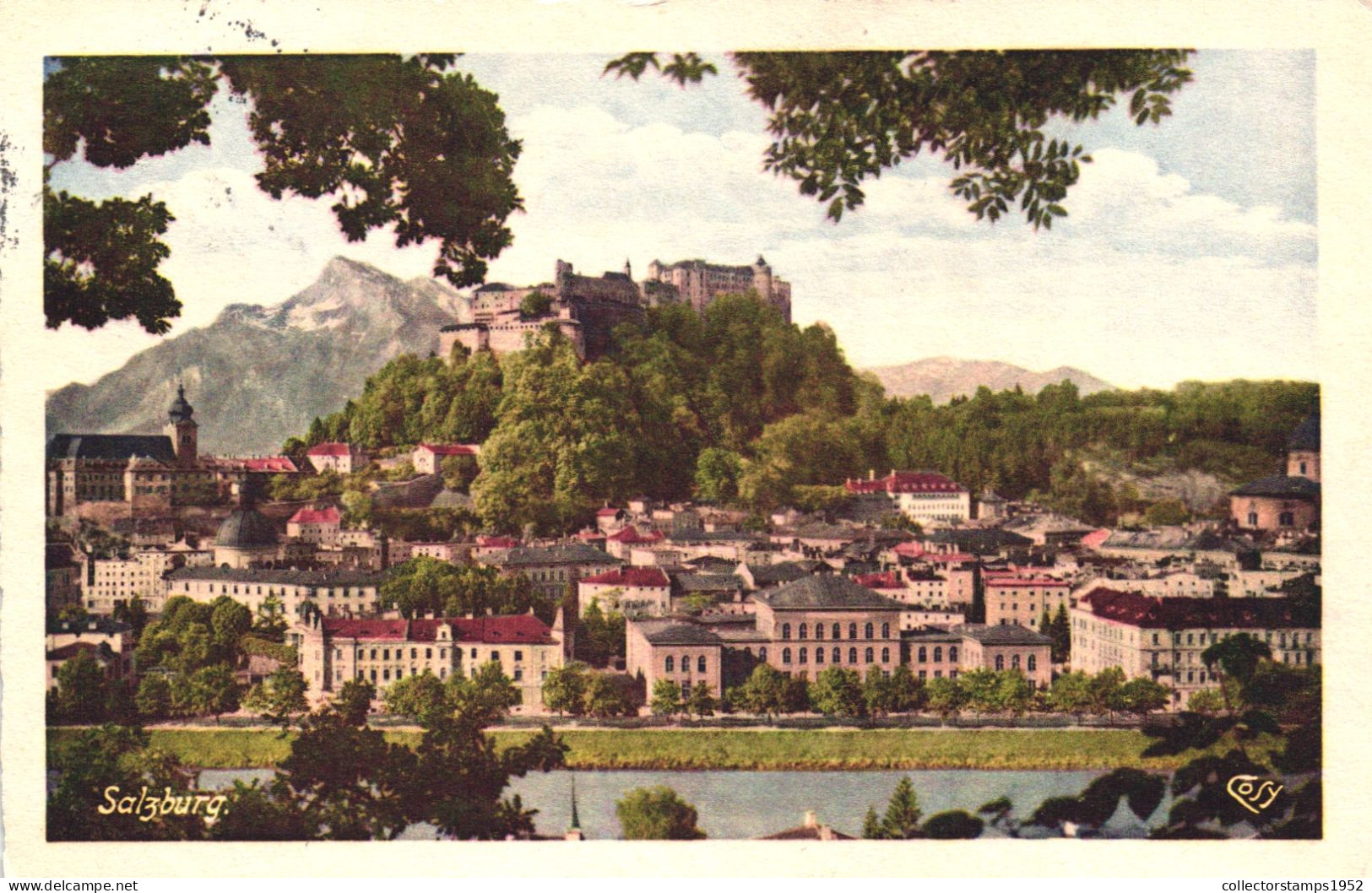 SALZBURG, ARCHITECTURE, CASTLE, MOUNTAIN, AUSTRIA, POSTCARD - Salzburg Stadt